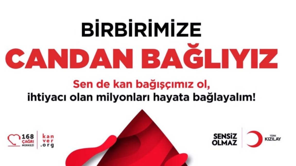 21 Kasımda okulumuzda kan bağışı etkinliği olacaktır. Velilerimizin de katılımını bekliyoruz.